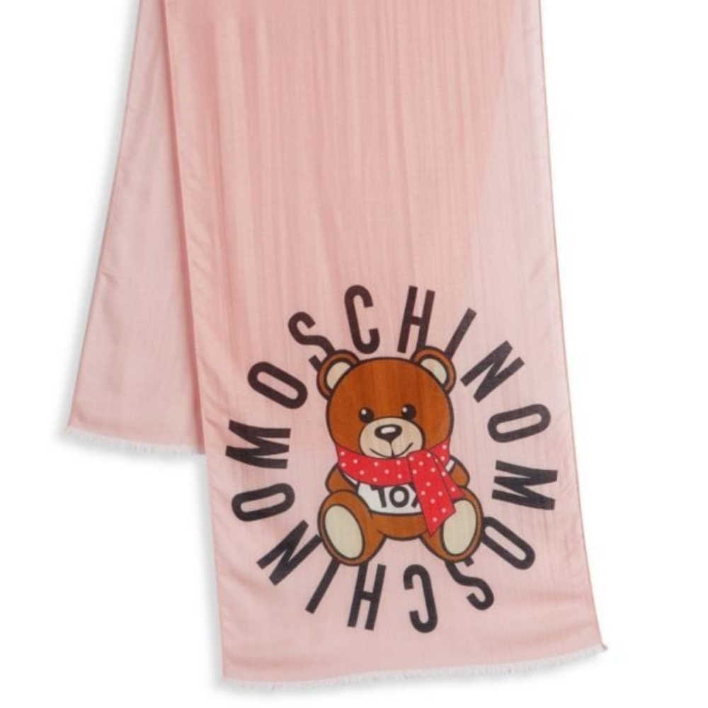 MOSCHINO Modal & Wool Scarf